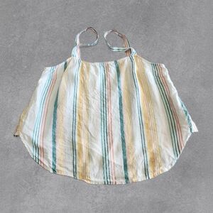 Madewell Linen Striped Tank Size Large